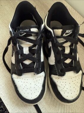 Nike Kids Black and White Skate-Style Sneakers